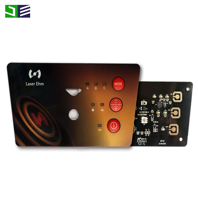 Real JASPER graphic HMI front panel beside its PCB control assembly