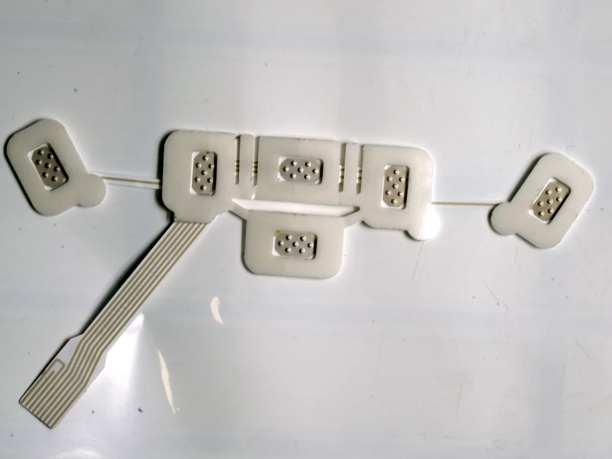 Real JASPER converted printed medical electrode contact array component