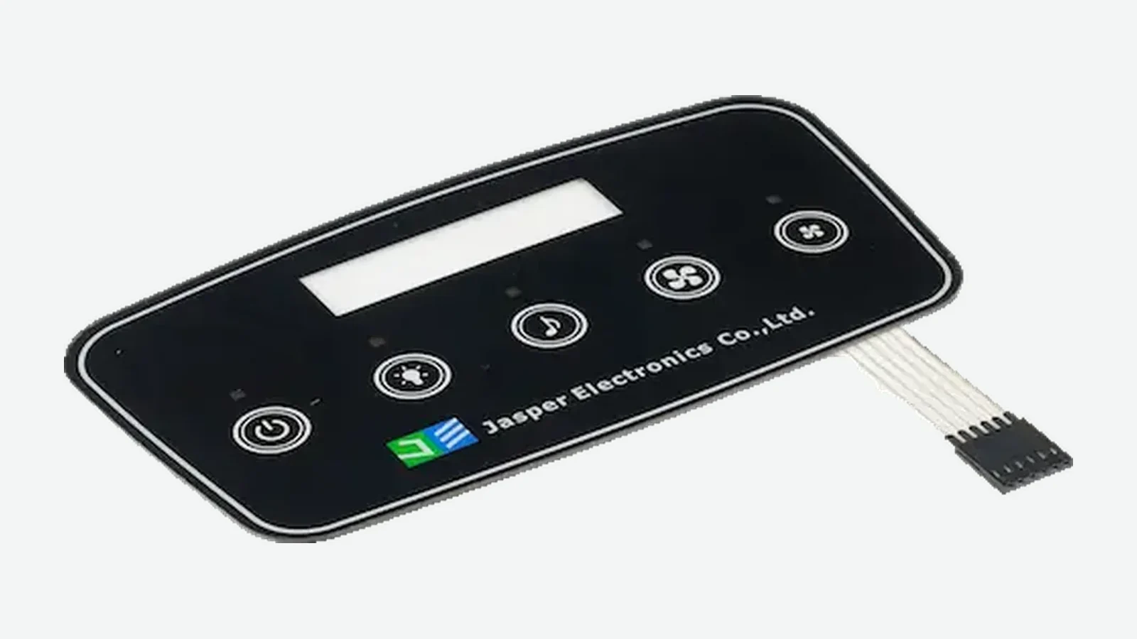 Finished JASPER HMI control panel with display window and touch controls