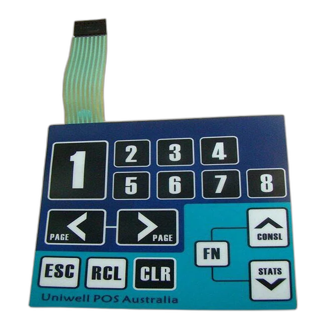 Custom membrane switch prepared for quotation review