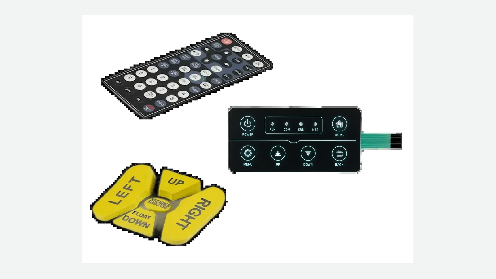 Technisches Beispiel zu Materialien für Folientastaturen nach Schicht und Einsatzbedingungen
