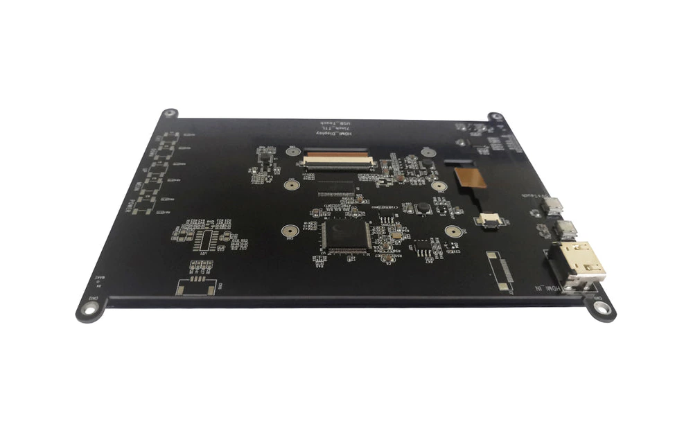 Real capacitive touch display controller board with HDMI, USB, FPC, and mounting points