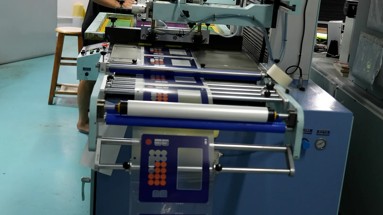 Real JASPER screen-printing process for printed interface layers