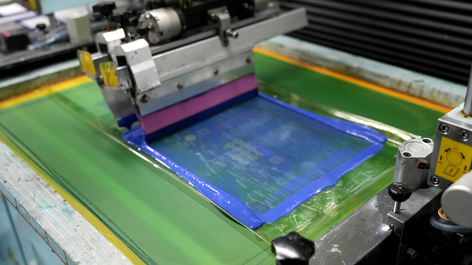 Real JASPER screen-printing process for printed interface layers
