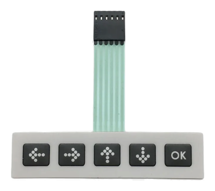 Illuminated membrane switch panel with status indicators