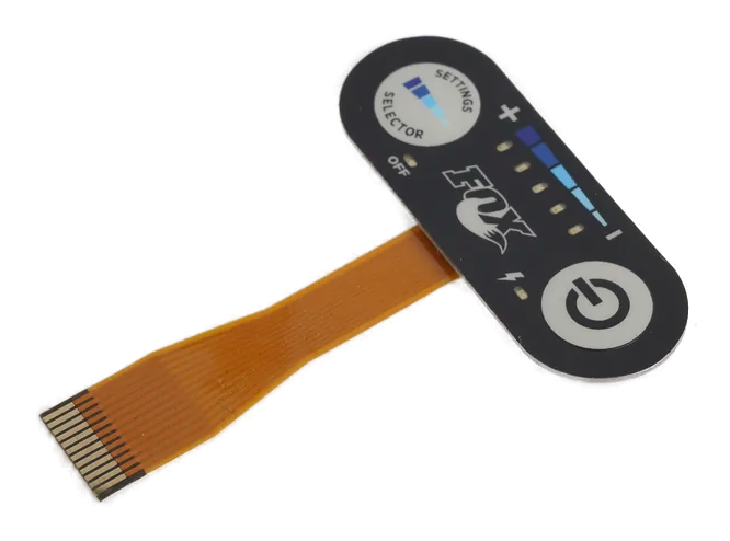 Real compact capacitive touch switch panel with a flexible printed circuit tail