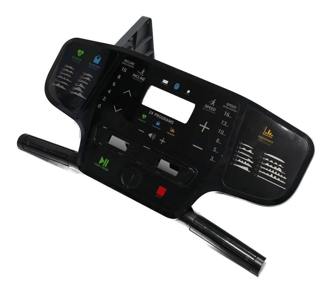 Real display-integrated HMI console assembly