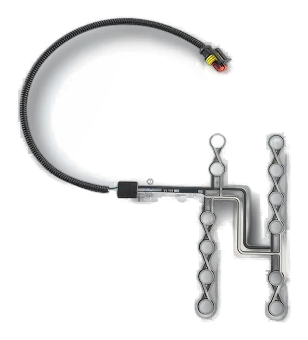 Real JASPER H-shaped seat occupancy sensor mat with wiring harness and connector