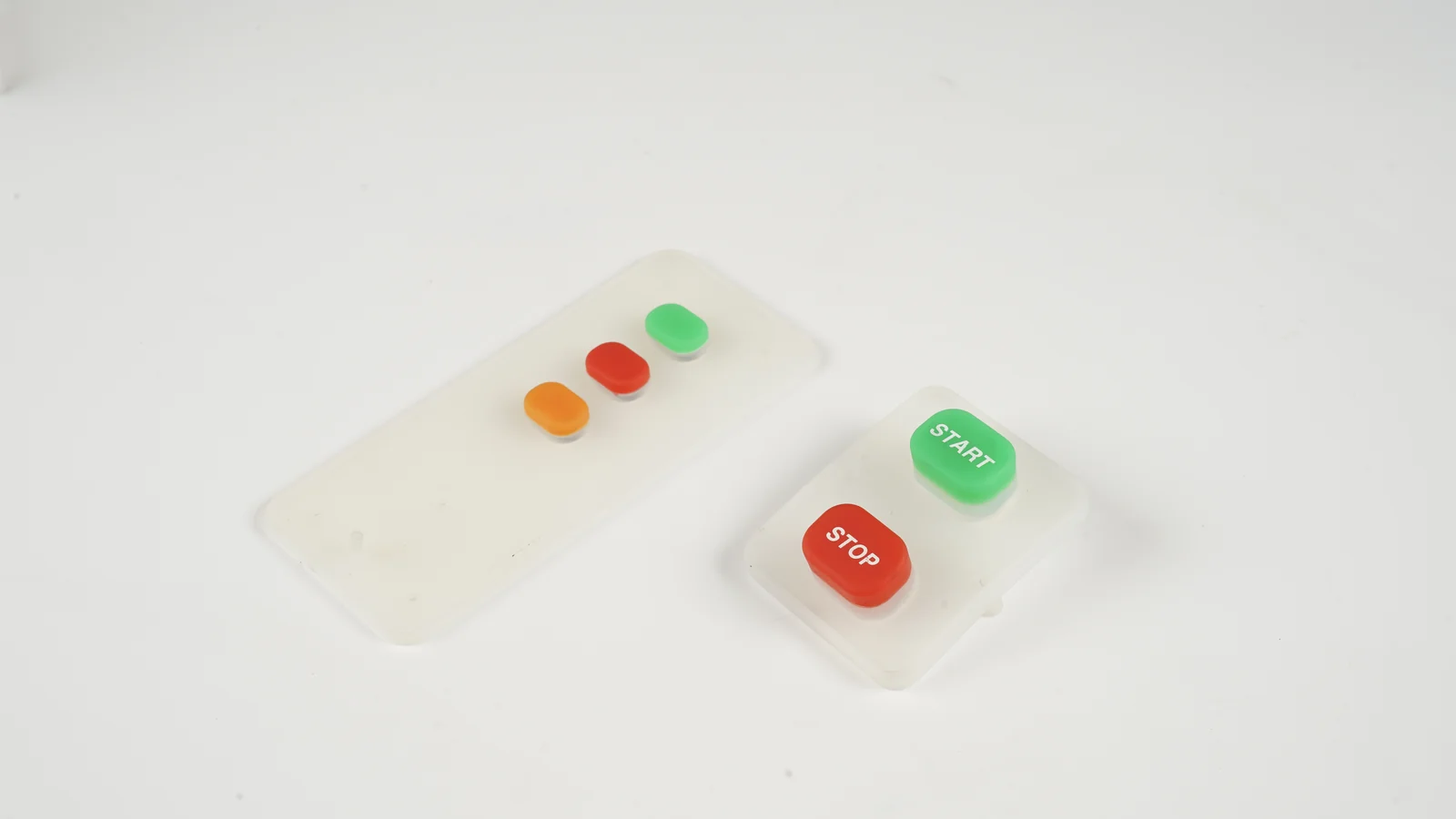 Silicone keypad assembly samples with molded keys