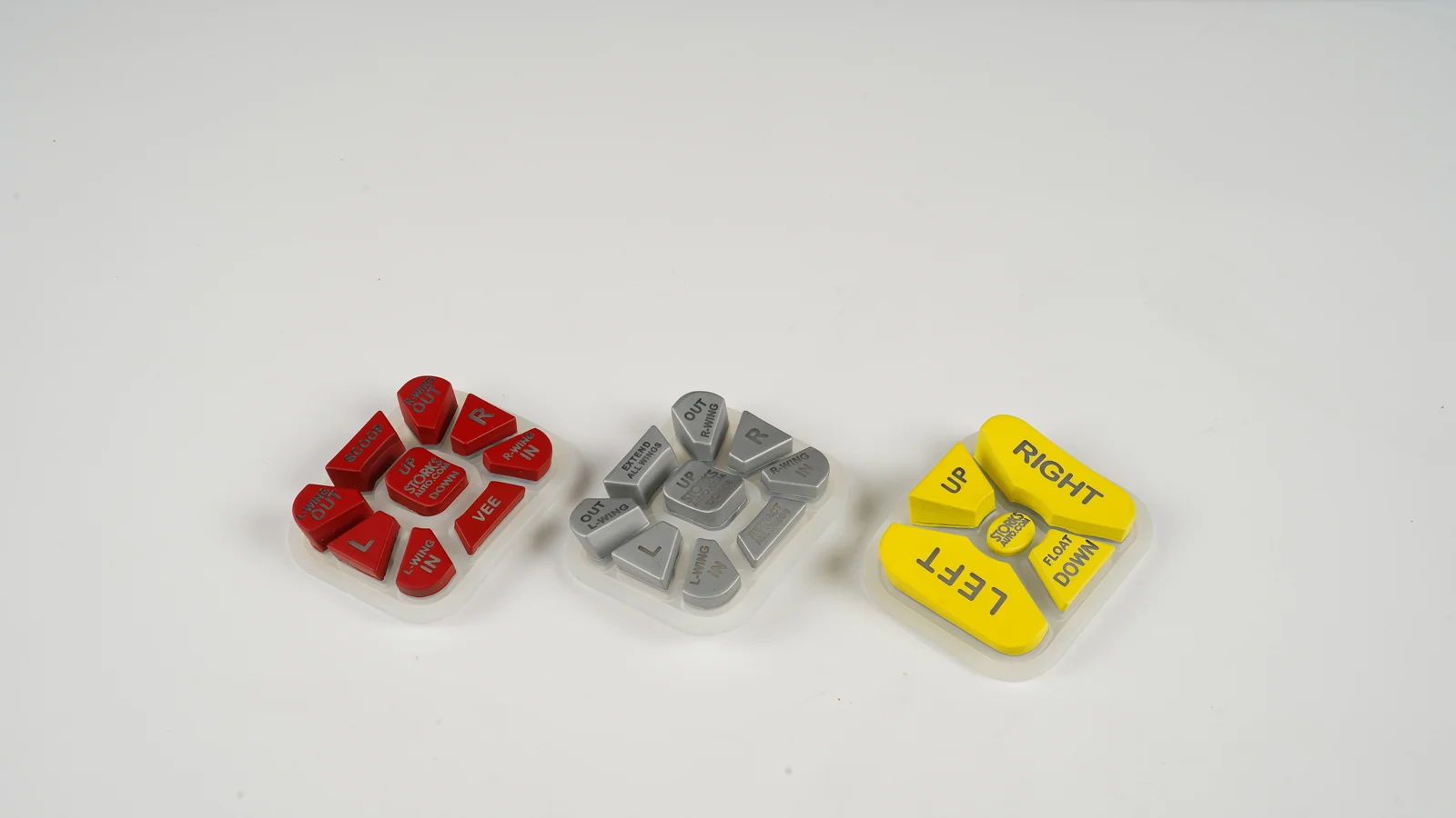Silicone keypad samples with different molded key constructions