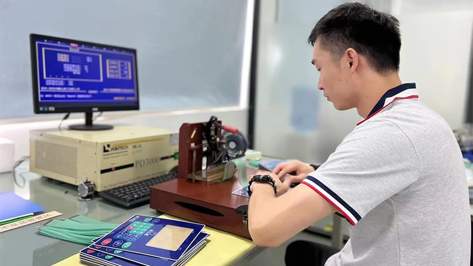 JASPER production inspection for printed keypad legends