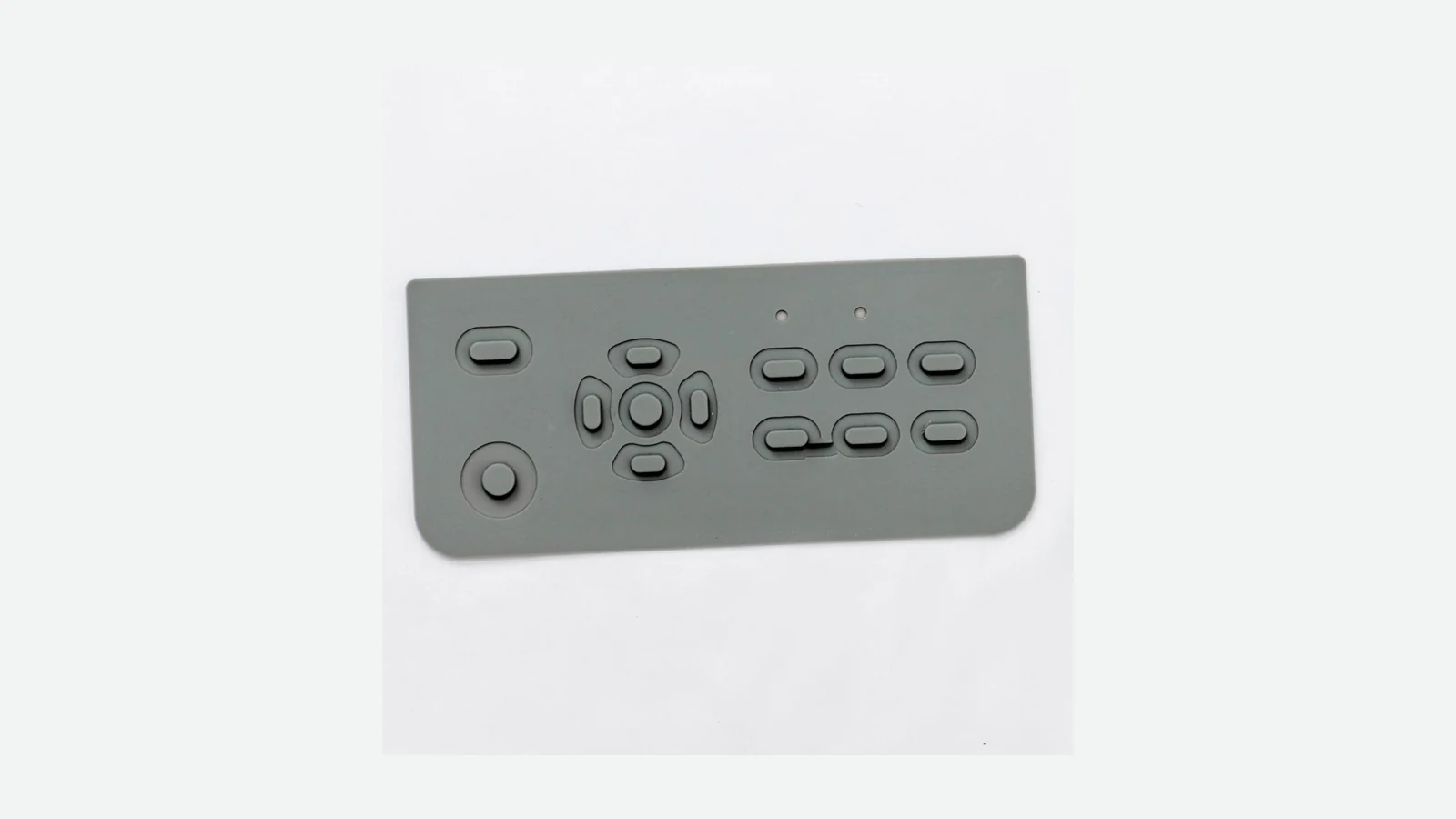 Silicone keypad sample prepared for dimensional and tactile approval