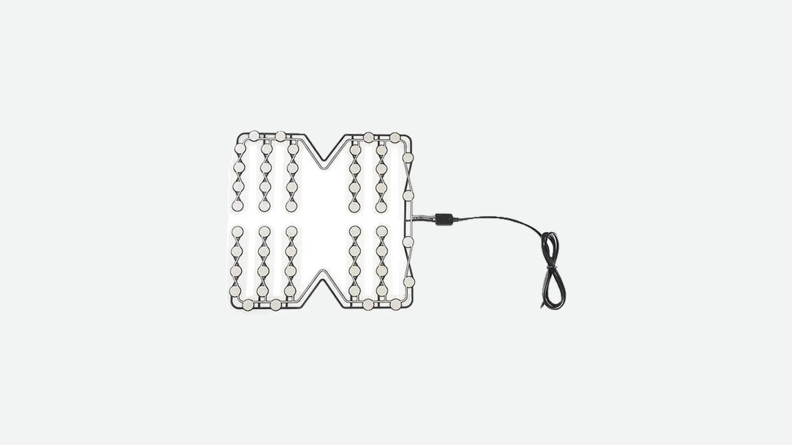 Real flexible bus seat occupancy sensor mat with multi-zone geometry and lead