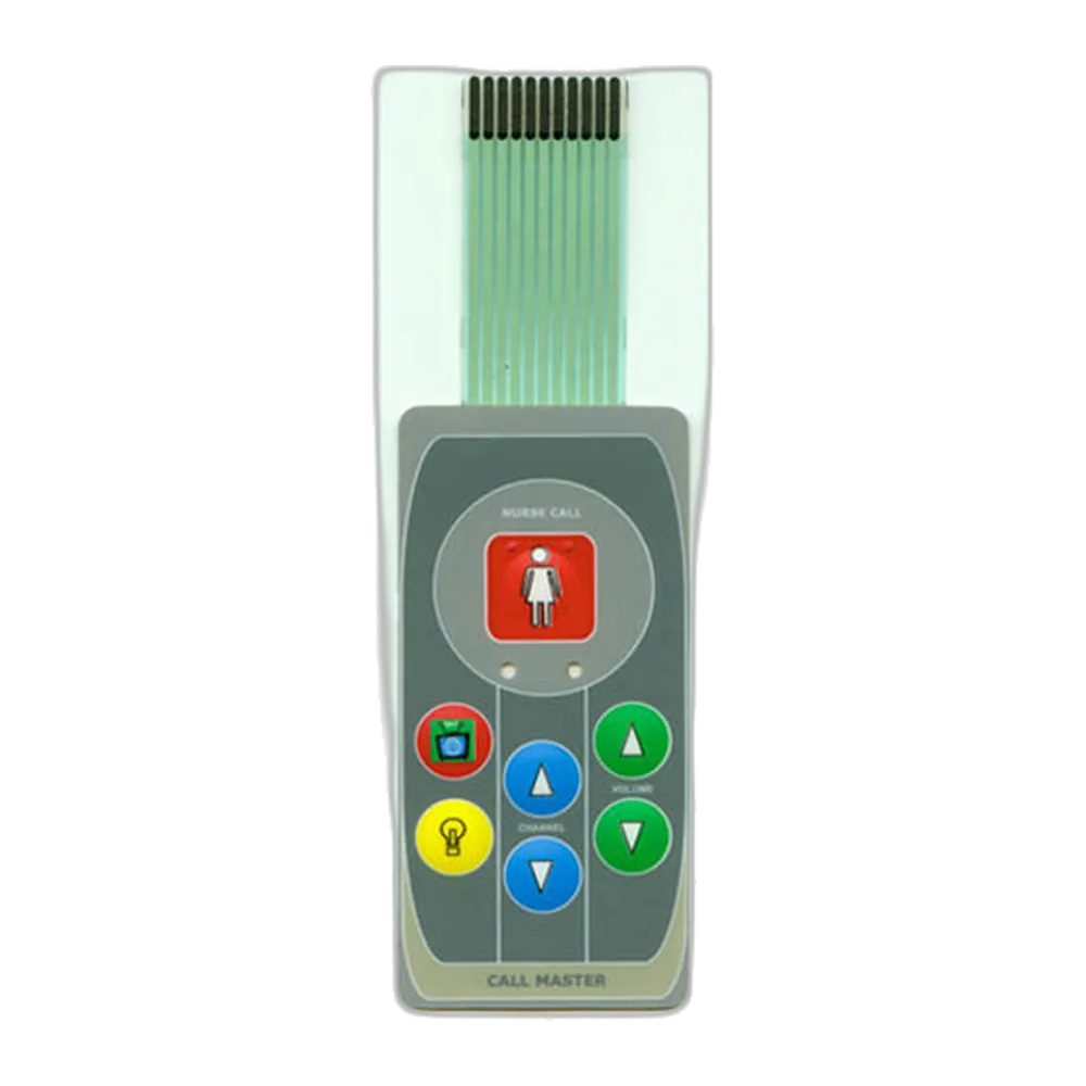 Tactile membrane switch layers and contact area